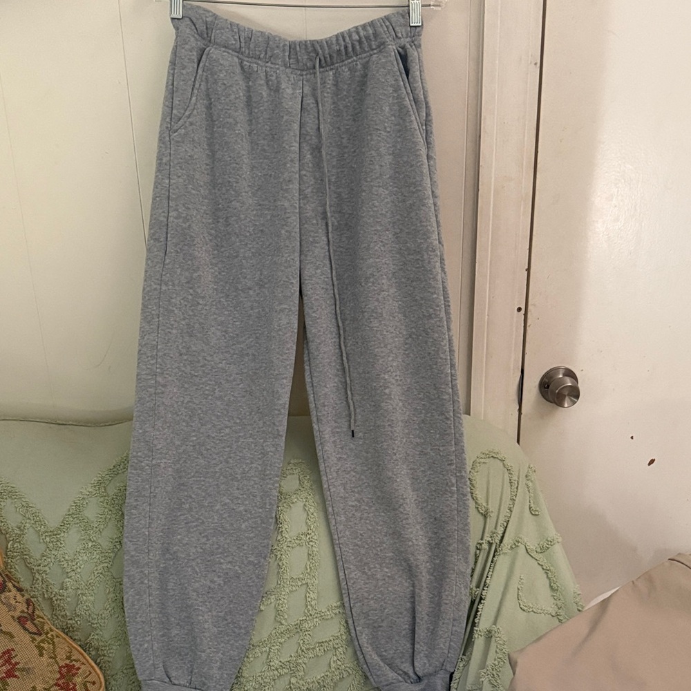 SHEIN Gray Men's Fleece Jogger Sweatpants